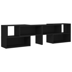 Meuble TV Noir 149x30x52 cm Bois d'ingénierie 