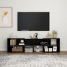 Meuble TV Noir 149x30x52 cm Bois d'ingénierie 