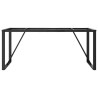 Pieds de table à manger cadre en O 180x80x73 cm acier 