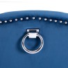 Chaise de salle à manger Bleu Velours 