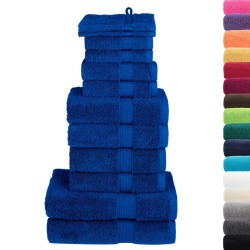 Ensemble de serviettes de qualité supérieure SOLUND 12 pcs bleu 