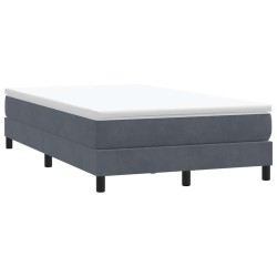 Sommier à lattes de lit sans matelas gris foncé 120x210 cm 