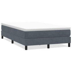 Sommier à lattes de lit sans matelas gris foncé 120x210 cm 