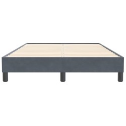 Sommier à lattes de lit sans matelas gris foncé 120x210 cm 