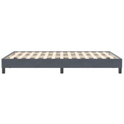Sommier à lattes de lit sans matelas gris foncé 120x210 cm 