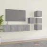 Ensemble de meubles TV 6 pcs Sonoma gris Bois d'ingénierie 