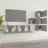 Ensemble de meubles TV 6 pcs Sonoma gris Bois d'ingénierie 