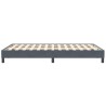 Cadre de lit sans matelas gris foncé 120x210 cm velours 