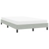 Cadre de lit sans matelas gris clair 120x210 cm velours 