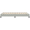 Cadre de lit sans matelas gris clair 120x210 cm velours 
