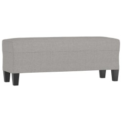 Banc Gris clair 100x35x41 cm Tissu 