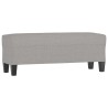 Banc Gris clair 100x35x41 cm Tissu 
