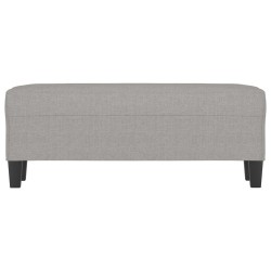 Banc Gris clair 100x35x41 cm Tissu 