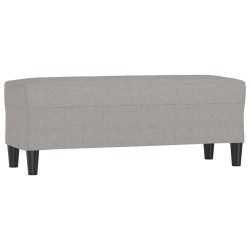Banc Gris clair 100x35x41 cm Tissu 