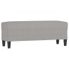 Banc Gris clair 100x35x41 cm Tissu 