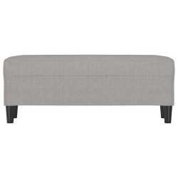 Banc Gris clair 100x35x41 cm Tissu 