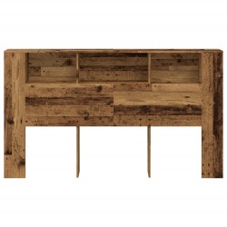 Armoire de tête de lit vieux bois 180x18,5x102,5 cm 