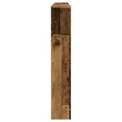 Armoire de tête de lit vieux bois 180x18,5x102,5 cm 