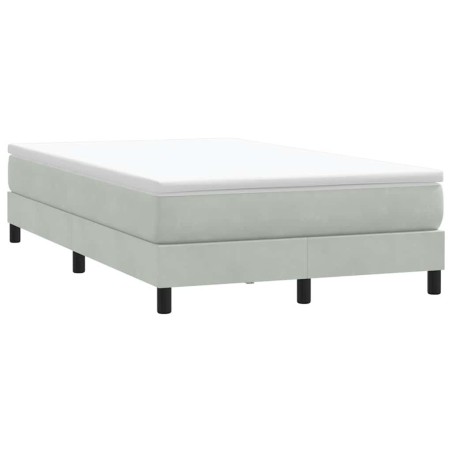 Sommier à lattes de lit sans matelas gris clair 120x210 cm 