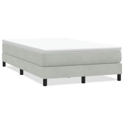 Sommier à lattes de lit sans matelas gris clair 120x210 cm 