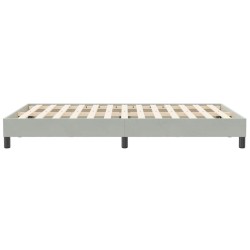 Sommier à lattes de lit sans matelas gris clair 120x210 cm 