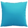 Coussins décoratifs lot de 4 turquoise 60x60 cm tissu 