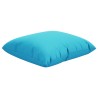 Coussins décoratifs lot de 4 turquoise 60x60 cm tissu 