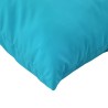 Coussins décoratifs lot de 4 turquoise 60x60 cm tissu 