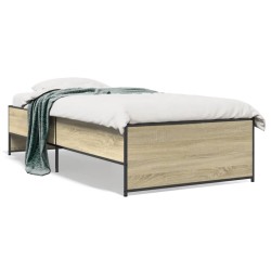 Cadre de lit sans matelas chêne sonoma 90x200 cm 