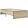 Cadre de lit sans matelas chêne sonoma 90x200 cm 