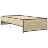Cadre de lit sans matelas chêne sonoma 90x200 cm 