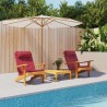 Coussins de chaise adirondack lot de 2 rouge bordeaux 