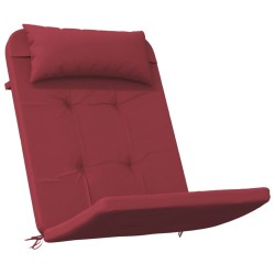 Coussins de chaise adirondack lot de 2 rouge bordeaux 