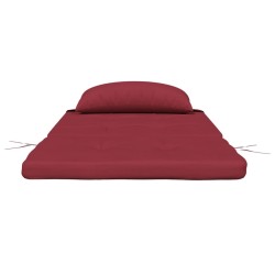 Coussins de chaise adirondack lot de 2 rouge bordeaux 