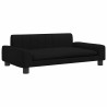 Lit pour chien noir 90x53x30 cm tissu 