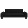 Lit pour chien noir 90x53x30 cm tissu 