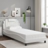 Cadre de lit avec LED sans matelas blanc 80x200 cm 