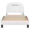Cadre de lit avec LED sans matelas blanc 80x200 cm 