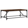 Table basse Chêne fumé 100x50x35 cm Bois d'ingénierie 