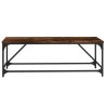 Table basse Chêne fumé 100x50x35 cm Bois d'ingénierie 
