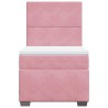 Sommier à lattes de lit avec matelas Rose 90x200 cm Velours 