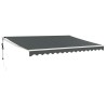 Auvent rétractable automatique anthracite 4,5x3 m 