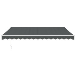 Auvent rétractable automatique anthracite 4,5x3 m 