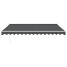 Auvent rétractable automatique anthracite 4,5x3 m 