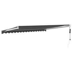 Auvent rétractable automatique anthracite 4,5x3 m 