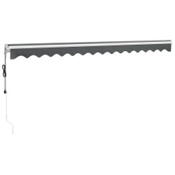 Auvent rétractable automatique anthracite 4,5x3 m 