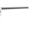 Auvent rétractable automatique anthracite 4,5x3 m 