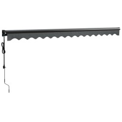 Auvent rétractable automatique anthracite 4,5x3 m 