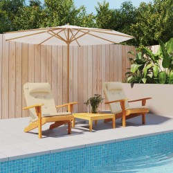 Coussins de chaise adirondack lot de 2 beige tissu oxford 