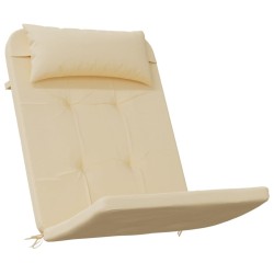 Coussins de chaise adirondack lot de 2 beige tissu oxford 